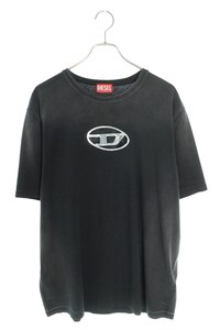 ディーゼル Tシャツ T-ADJUST-Q8 サイズ:XL フロントロゴカットアウトTシャツ 中古 BS99