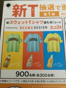 サントリー★BEAMS DESIGNスウェットＴシャツ／フリーサイズ〈新品未使用〉