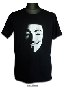 ☆ＧＵＹ ＦＡＷＫＥＳ(ガイ・フォークス)☆ 黒Ｔシャツ メンズＭサイズ 送料無料