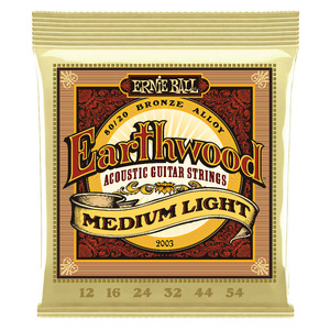 アーニーボール ERNIE BALL 2003 Earthwood Medium Light×3セット 80/20 Bronze 12-54 Gauge アコースティックギター弦