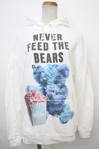 MILKBOY / NEVER FEED BEAR HOODY M ホワイト×ブルー Y-24-02-04-143-MB-TO-SZ-ZY