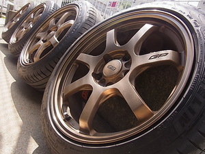 美品! 絶版超超希少 無限 MUGEN GP 鍛造 17X7.5J+52 PCD114.3 ブロンズ DC5 DC2 インテグラ AP1 AP2 S2000 EK9 FD2 シビック タイプR 