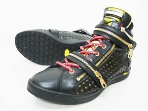 1円★MARK&LONA BLACKBOX マーク&ロナ★Hi Cut Zip Shoes ハイカットジップシューズ①★27cm【MBS-9B-SS05】ブラック黒【本物保証】レア