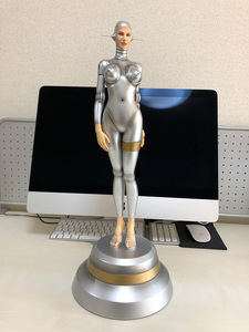 空山 基氏 自筆サイン入り／ HAJIME SORAYAMA “ SEXY ROBOT 002 HUMAN FACE / セクシー・ロボット 002 ” スカルプチャー S-095_2 