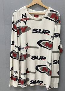 Supreme シュプリーム メンズ 長袖Tシャツ NY Waffle Thermal Sweater ワッフルTシャツ XLサイズ ストリート