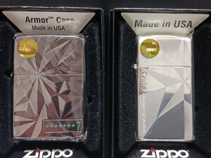 セブンスターブラックチャコールメンソールオリジナル zippoカッティングモデルアーマーケースカッティングメンソールスリムzippo 未使用