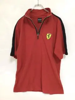 FERRARI フェラーリ　ワイシャツ　Tシャツ　半袖　シャツ　レッド　ブランド