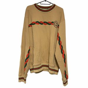 【中古】 GUCCI グッチ スウェット・トレーナー 692351 トーション コットン ベージュ Lサイズ 23036137 AT