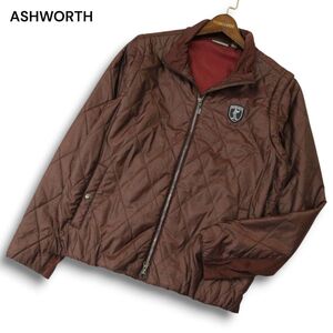 ASHWORTH アシュワース 秋冬 キルティング★ ナイロン 中綿 ブルゾン ジャケット Sz.M　メンズ ゴルフ　A4T11060_A#N