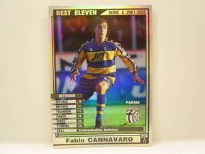 Panini WCCF 2001-2002 BE ファビオ・カンナヴァロ　Fabio Cannavaro　Italy Parma Calcio 01-02 Serie A Best Eleven