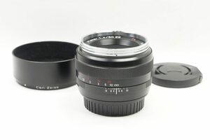 【適格請求書発行】良品 Carl Zeiss Planar T* 50mm F1.4 ZE Canon EFマウント フルサイズ MF 単焦点レンズ【アルプスカメラ】240821c