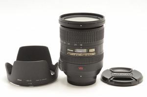 【 手振れ補正付き 高倍率ズームレンズ 】 Nikon ニコン AF-S 18-200mm F3.5-5.6 G ED VR DX Fマウント ★フード付き★②12KT887ｂ