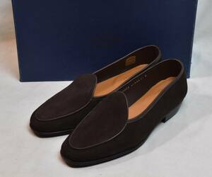 JALAN SRIWIJAYA　ジャランスリワヤ　ベルジャンシューズ　BELGIAN SHOES　ブラウンスエード　98908-8.5　27-27.5cm　未使用品