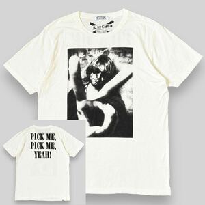 希少！ HYSTERIC GLAMOUR ヒステリックグラマー × カートコバーン 両面 プリント Tシャツ 白 L ニルバーナ NIRVANA 木村拓哉 キムタク