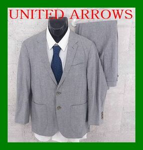 UNITED ARROWSシングルスーツ 上下 46 グレー 