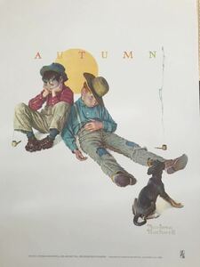 セール★J1★NORMAN ROCKWELL/ノーマン・ロックウェル「パイプを吸う少年」ポスター2