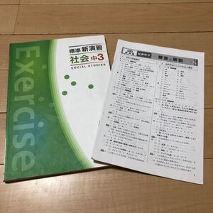 中学3年　標準新演習　社会