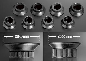 打ち変え用ブッシュ　アルミホイールナット当たり面用　28Φ　4個セット　ハヤシレーシング