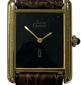 Cartier カルティエ 【MUST TANK LARGE MODEL VERMEIL】70’sヴィンテージ マストタンク LM ヴェルメイユ 30.523.5mm