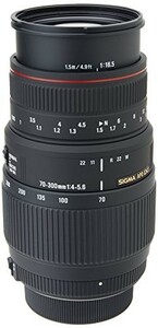 SIGMA 望遠ズームレンズ APO 70-300mm F4-5.6 DG MACRO ニコン用 フルサイ