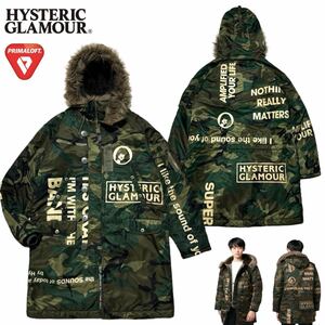 希少 極美品 定7.4万 ヒステリックグラマー プリマロフト エアフォース LOGO SCRATCH N-3B コート フライトジャケット M HYSTERIC GLAMOUR