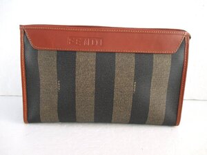 【美品】フェンディ　セカンドバッグ　ポーチ　FENDI　ペカン柄