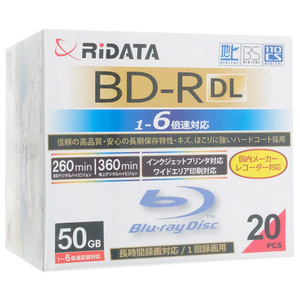 RiTEK ブルーレイディスク RIDATA BD-R260PW 6X.20P SC A BD-R DL 6倍速 20枚組 [管理:1000029051]