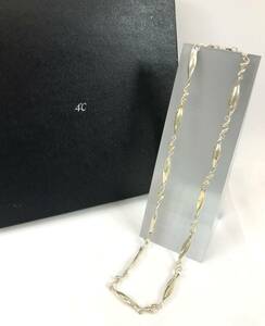 4℃ シルバーネックレス 45㎝ SILVER ＃205486-52