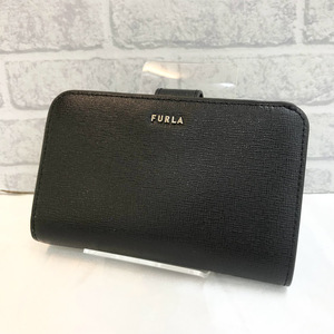 ★人気ブランド★ ★ブランド品★ ★美品★ FURLA フルラ 2つ折り財布 ブラック 小銭入れ有り 