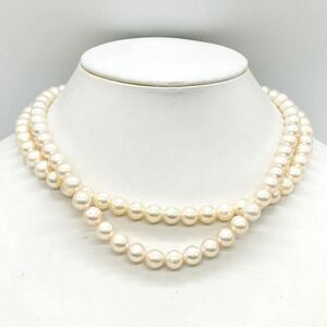 ■アコヤ本真珠ネックレス2点おまとめ■◎j重量約85g パール pearlネックレス necklace ジュエリー jewelry accessory silver DA0