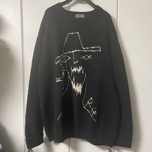 yohji yamamoto ヨウジヤマモト ニット 黒 3 rie りえ