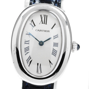 カルティエ CARTIER W1516856 ミニベニュワール K18WG クォーツ レディース 箱付き_841835