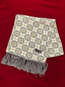 イギリス古着　tootal scarf vintageトゥータルスカーフ　スカーフ　フリンジ付き　英国ヴィンテージ　vintage tootal MV975