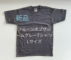 ＊残り2点＊送料込み＊新品フルーツオブザルームグレーTシャツ＊Lサイズ＊デッドストック＊00