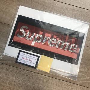 新品未使用 DEATH NYC supreme シュプリーム 最後の晩餐 box logo柄 ボックスロゴ柄 シルクスクリーンポスター