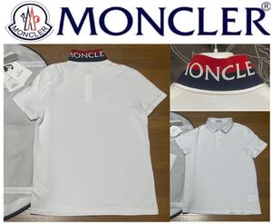 美品 正規品 MONCLER モンクレール ポロシャツ 襟バックロゴ コットン100% メンズL