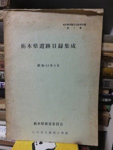 栃木県遺跡目録集成　栃木県埋蔵文化財報告書１　　　　　昭和43年３月　　　　　　　栃木県教育委員会　　　　　ヤケシミ他