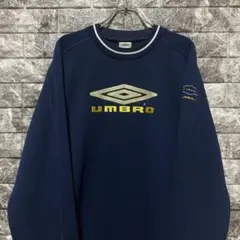 希少 UMBRO トレーナー アンブロ 刺繍ロゴ ビッグロゴ 刺繍 ロゴ