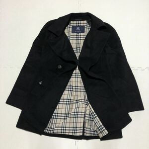 高級 BURBERRY LONDON バーバリー ロンドン アンゴラ ウールコート ジャケット 40 黒