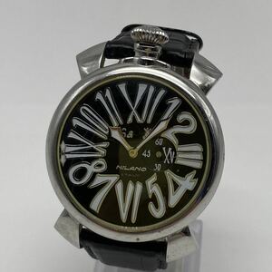 ■【売り切り】GAGA MILANO（ガガミラノ）メンズ腕時計 マニュアーレ 46 クォーツ
