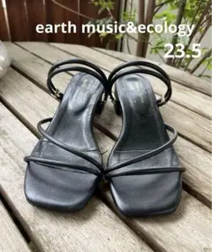 earth music&ecology 23.5 サンダル　黒　M