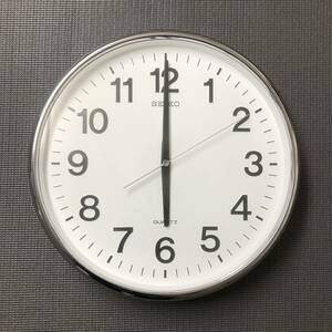 SEIKO QUARTZ CLOCK セイコー QA480N 掛け時計 丸時計 昭和レトロ ヴィンテージ アンティーク 北欧 無印良品 IKEA ミッドセンチュリー