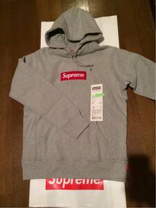 16AW Supreme Box Logo Hooded Sweatshirts S サイズ グレー 灰 ボックス ロゴ パーカー 激レア 新品 絶対本物