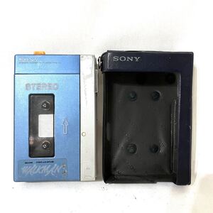 【ケース付き】SONY WALKMAN TPS-L2 ポータブルカセットプレーヤー ブルー ウォークマン ソニー