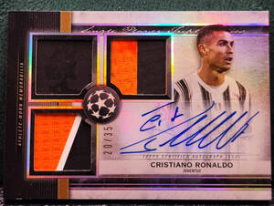 【35枚限定】2020-21 Topps Museum UEFA Cristiano Ronaldo ロナウド ジャージー 直筆サインカード Auto Juventus