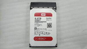 1円～ 3.5インチHDD WD Red Pro WD8001FFWX 8TB SATA 中古動作品(A695)