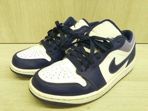 NIKE ナイキ AIR JORDAN 1 LOW エアジョーダン 553558-515 スニーカー ホワイト/パープル メンズ 25cm