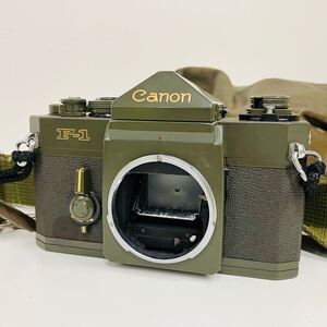 9068 希少 Canon キャノン OD F-1 Olive Drab オリーブドラブ 現状品 ケース付き