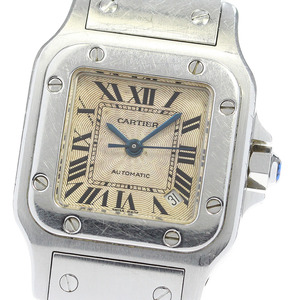 カルティエ CARTIER W20054D6 サントスガルベ SM デイト 自動巻き レディース 箱付き_865039