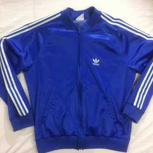 USA製 80S ADIDAS ATP XL アディダス ジャージ トラック ジャケット truck jacket ビッグサイズ　ブルー　ホワイト　blue　 ヴィンテージ 